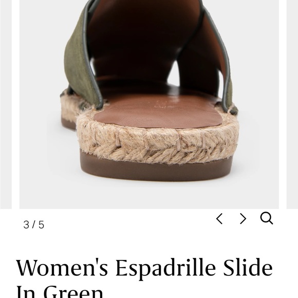 Aerosole olive green slides. Worn only in house for fit - Picture 3 of 5